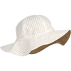 Chapeau réversible en lin - stripe white/sandy