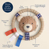 Itzy Ring Pal™ - Teething Ring with Plush Character