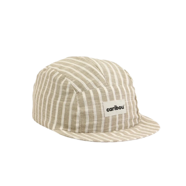 Casquette en lin - Rayé naturel