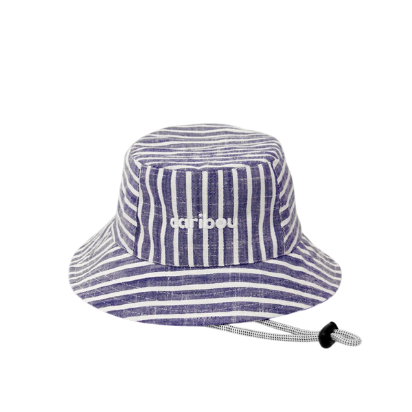 Chapeau soleil - Rayé indigo
