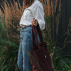 Corduroy bag - Merlot