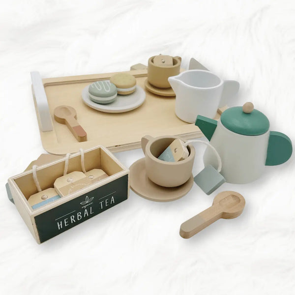 Service À Thé En Bois - Jeu De Rôle