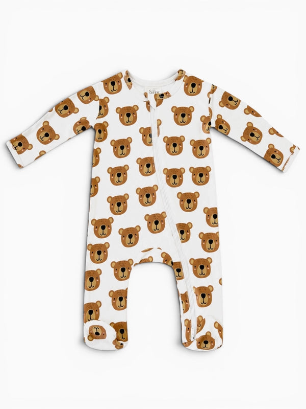 Pyjama à zip - Coton bio - Oursons