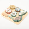 Puzzle De Découpe De Fruits En Bois - Ensemble De Nourriture De Jeu En Velcro