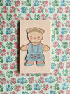 Wooden teddy dress up animal
