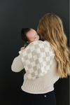 Burp cloth - Taupe checkered 