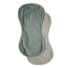 Muslin burp cloth - Roman green/Fog