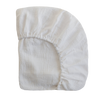 Muslin crib sheet - White