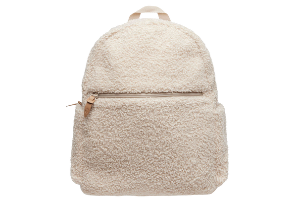 Diaper bag backpack boucle - Natural