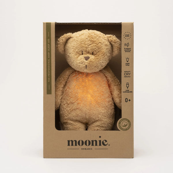 Peluche ours avec lampe et son - Cappuccino