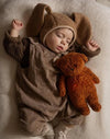 Peluche ours avec lampe et son - Caramel