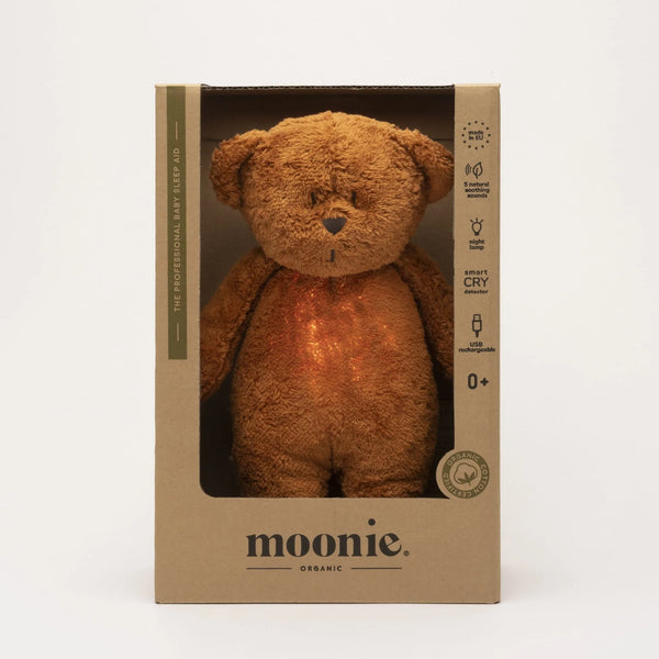 Peluche ours avec lampe et son - Caramel