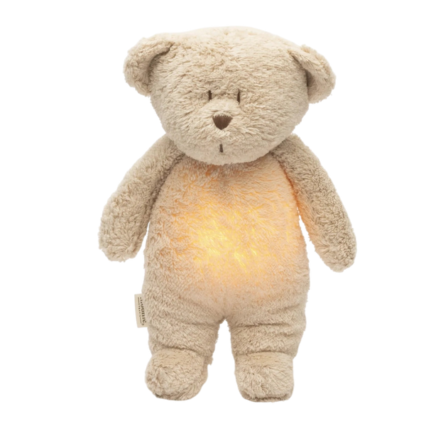 Peluche ours avec lampe et son - Sable