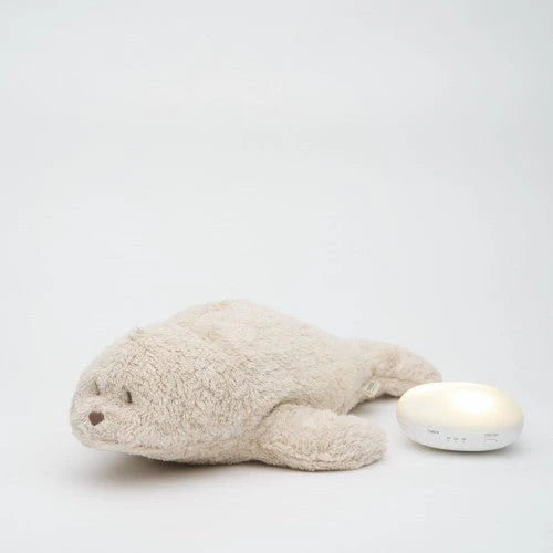 Peluche phoque avec lampe et son - Sable
