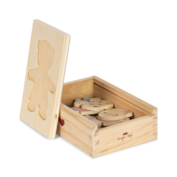 Wooden teddy dress up animal