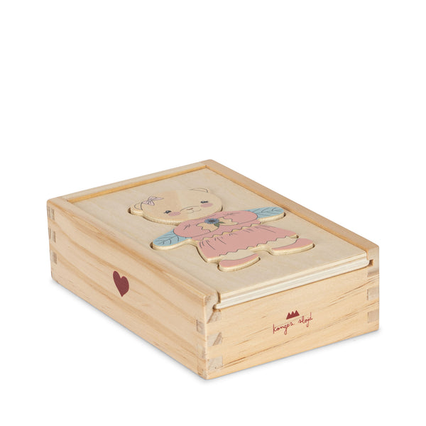 Wooden teddy dress up animal