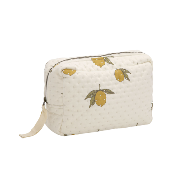 Big quilted toiletry bag - Mon grand citron