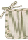 Quilted bed pocket - Tea stripe