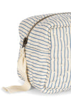 Small quilted toiletry bag - Stripe blue