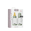 Biberon en verre avec tétine latex - 120ml - Paquet de 2 - Sage