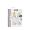 Biberon en verre avec tétine latex - 120ml - Paquet de 2 - Ivory