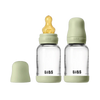 Biberon en verre avec tétine latex - 120ml - Paquet de 2 - Sage
