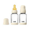 Biberon en verre avec tétine latex - 120ml - Paquet de 2 - Ivory