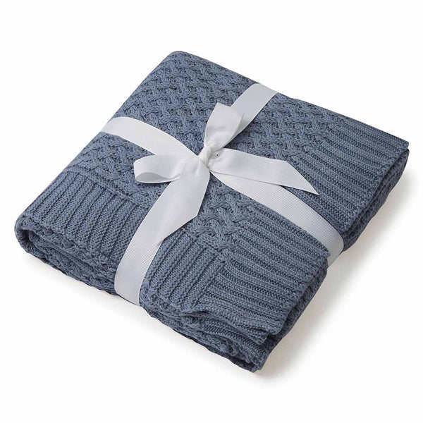 Knit blanket - River