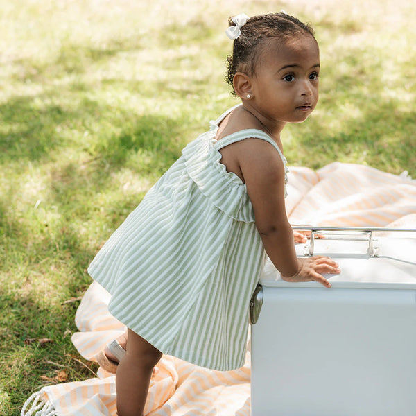 Fern Striped Sleeveless Dress Set