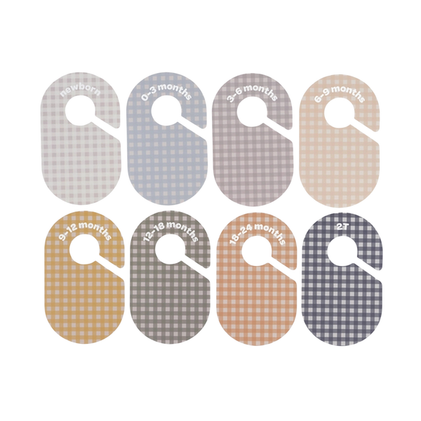 Baby Closet Dividers - Gingham
