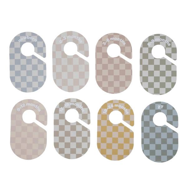 Baby Closet Dividers - Gingham