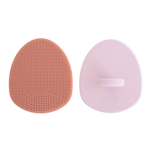 Cradle cap brush 2-pack - Rose/Soft lilac