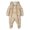 Combinaison de neige à capuche taupe