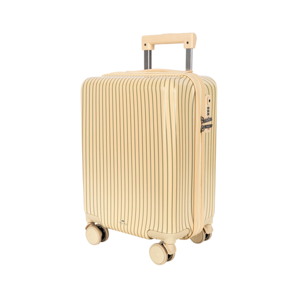 Tea stripe suitcase