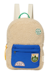 Sac à dos teddy - Ecru/Cobalt