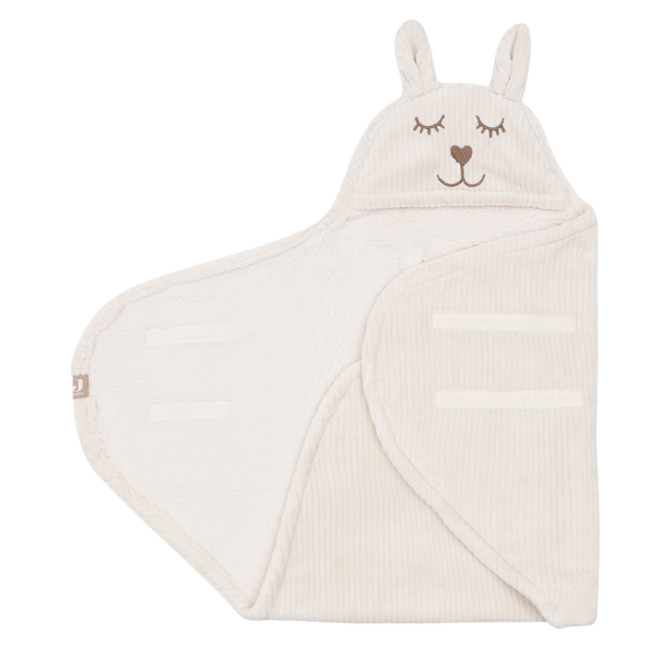 Wrap Blanket Bunny Cloudy Rib - Oatmeal
