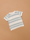 Knitted tee - Cloud stripes