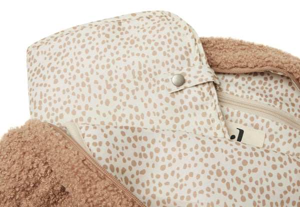 Diaper bag backpack boucle - Biscuit 