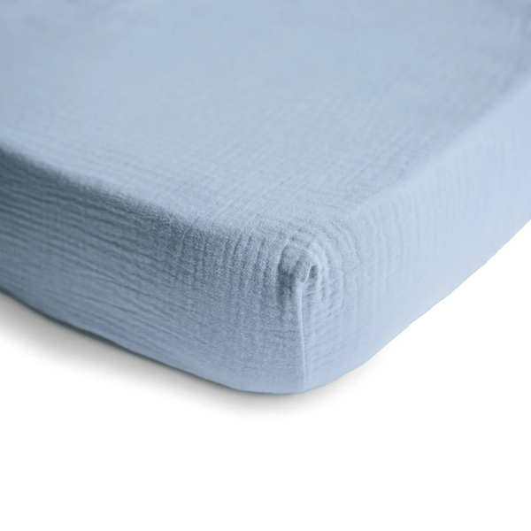 Baby blue top crib sheets
