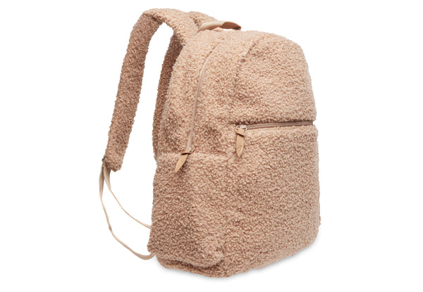 Diaper bag backpack boucle - Biscuit 