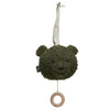 Musical hanger - Green teddy bear
