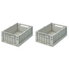 Weston storage box MED - Pack of 2 - Dove blue 