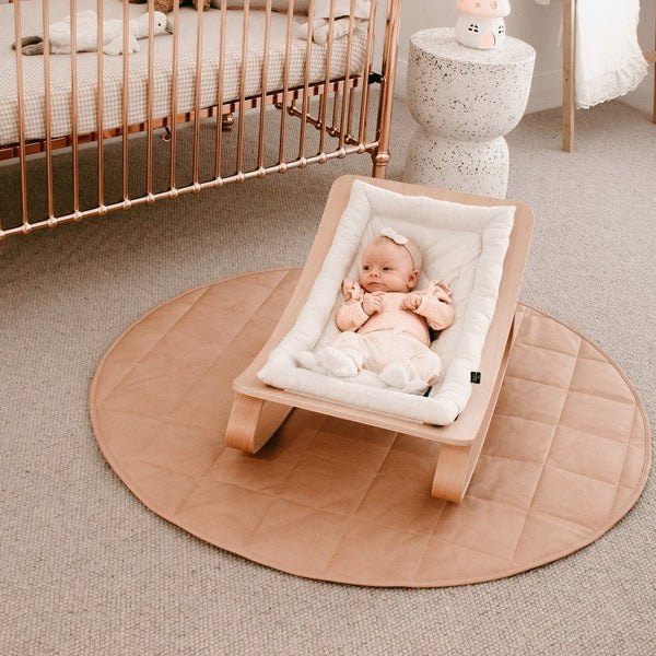 Quilted playmat - Vegan leather - Posie 