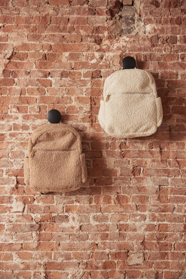 Diaper bag backpack boucle - Natural
