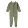 Pyjama à zip coton bio - Moss