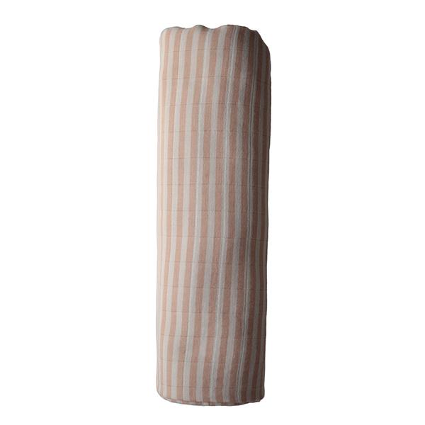 Mousseline coton bio - Natural stripe
