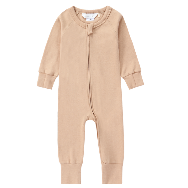 Pyjama à zip coton bio - Sand
